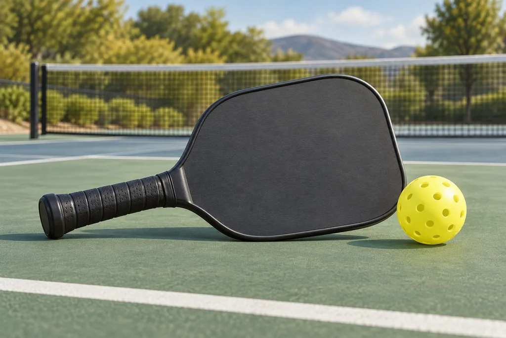 Illustration de l'article « Raquette de pickleball homologuée : règles, dimensions et vérification »